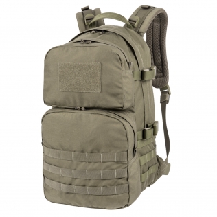 Mochila tática militar adaptável Helikon-Tex Ratel MK2 de 25 litros na cor verde.