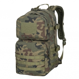Mochila tática militar Helikon-Tex Ratel MK2 de 25 litros, cor Woodland.