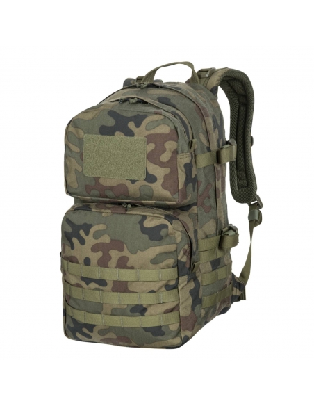 Mochila tática militar Helikon-Tex Ratel MK2 de 25 litros, cor Woodland.