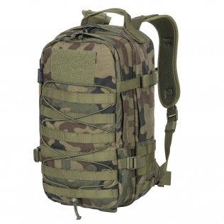 Mochila tática militar Helikon-Tex Raccoon MK2 de 20 litros, cor Woodland.