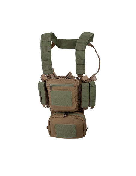 Colete Tático Helikon-Tex Mini Rig para Treinamento, nas cores Coyote e Verde Oliva