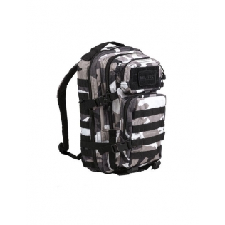 Mochila tática militar MilTec Urban US Assault SM de 20 litros com fecho frontal em velcro.