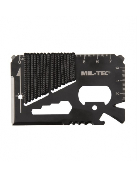Cartão multifuncional de paracord MilTec Survival Tool