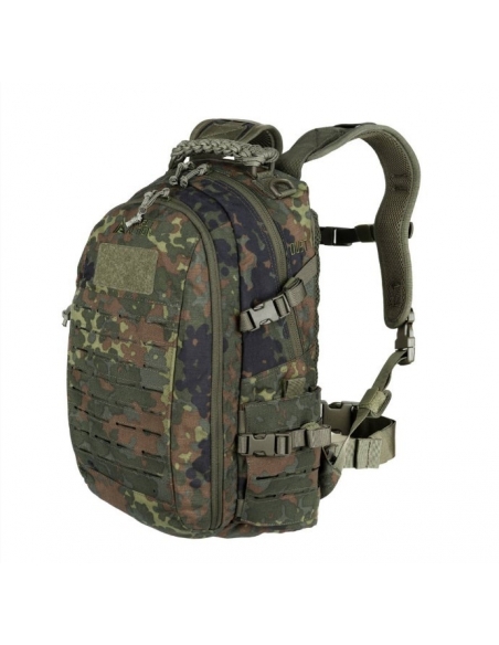 Mochila tática militar Direct Action Dust MK II, 20 litros, camuflagem Flecktarn.