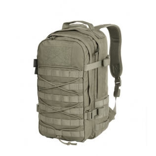 Mochila tática militar Helikon-Tex Raccoon MK2 de 20 litros, verde adaptável.