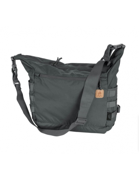 Bolsa de ombro tática Helikon-Tex Bushcraft Satchel, cor cinza escuro.