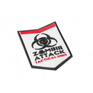 Patch de borracha 3D Ataque Zumbi Branco JTG 2