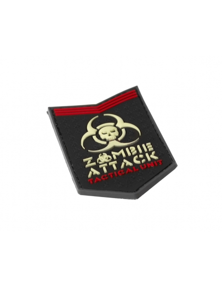 Compre o patch de borracha 3D Ataque Zumbi que brilha no escuro JTG