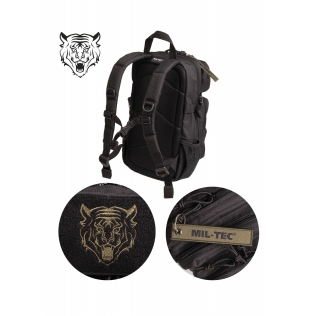 Mochila Tática Militar Infantil MilTec US Assault Kids, 14 Litros, Preta 2
