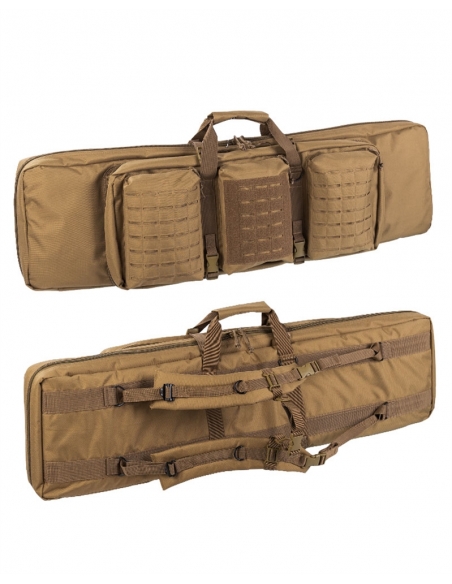Estojo tático duplo MilTec Coyote para 2 rifles