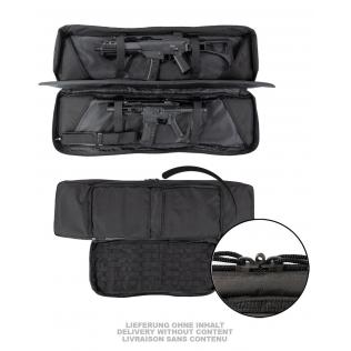 Estojo tático duplo preto MilTec para 2 rifles 2