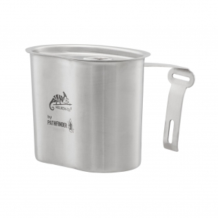 Caneca Pathfinder Helikon-Tex em aço inoxidável com tampa