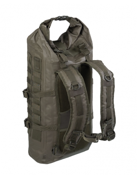 Compre a mochila tática militar Seals Dry-Bag de 35 litros na cor verde.