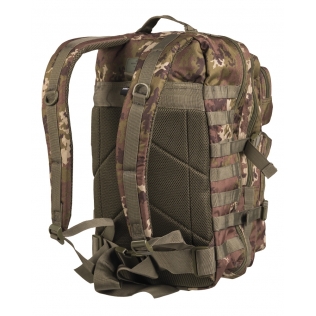 Mochila tática militar MilTec US Assault LG Vegetato de 36 litros com fecho frontal em velcro. 2
