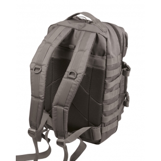 Mochila tática militar MilTec US Assault LG de 36 litros, cinza urbano, com fecho frontal em velcro. 2