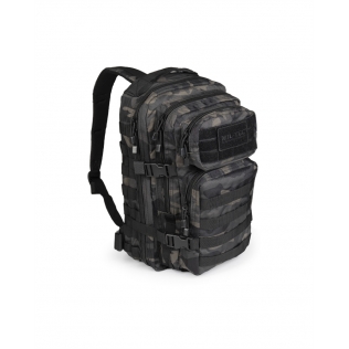 Mochila tática militar MilTec US Assault SM de 20 litros, camuflagem escura.