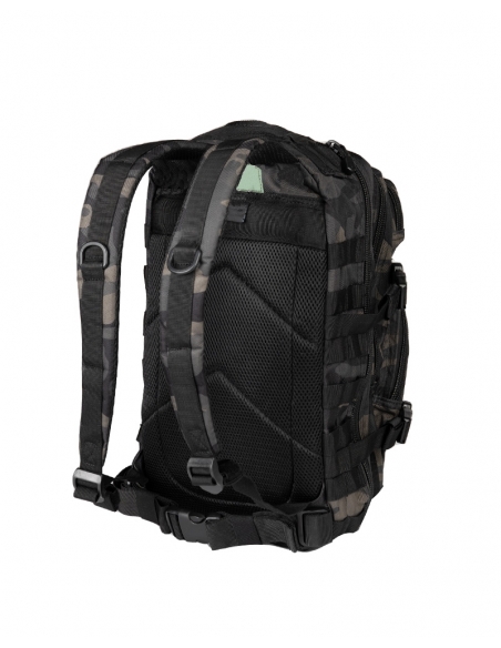 Compre a mochila tática militar MilTec US Assault SM de 20 litros com camuflagem escura.