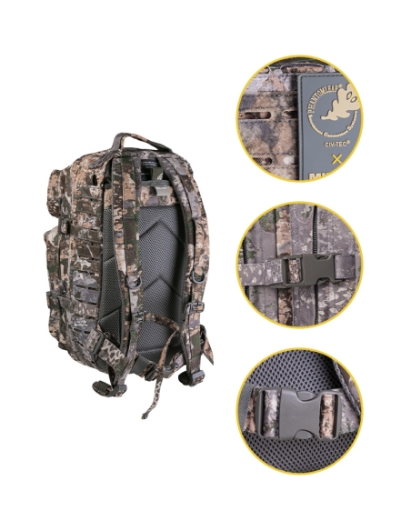 Compre a mochila tática militar MilTec Assault SM 20 Litros Laser Cut Phantomleaf Wasp I Z1B.