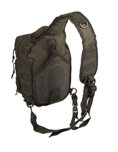 Compre a bolsa de ombro MilTec One Strap Assault SM verde.