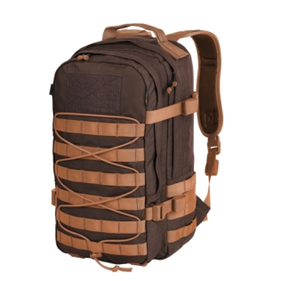 Mochila tática militar Helikon-Tex Raccoon MK2 de 20 litros, nas cores marrom terra e argila.
