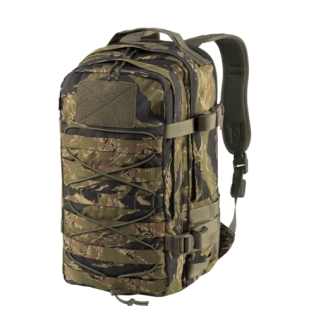 Mochila tática militar Helikon-Tex Raccoon MK2 de 20 litros com estampa de tigre.