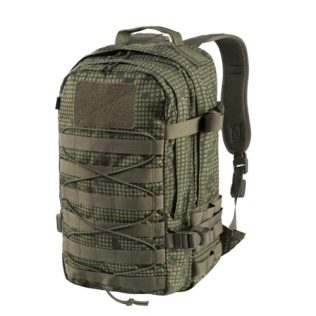 Mochila tática militar Helikon-Tex Raccoon MK2 de 20 litros, camuflagem noturna do deserto.