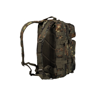 Mochila tática militar MilTec US Assault SM de 20 litros com estampa Flecktarn e fecho de velcro. 2