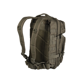 Mochila tática militar MilTec US Assault SM de 20 litros, verde com fecho frontal em velcro. 2