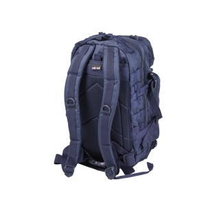 Mochila tática militar MilTec US Assault SM de 20 litros, azul, com fecho frontal em velcro. 2