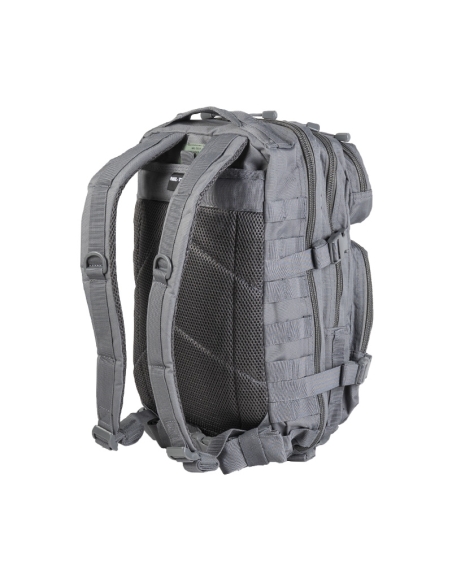 Compre a mochila tática militar MilTec US Assault SM de 20 litros na cor cinza urbano com fecho de velcro.