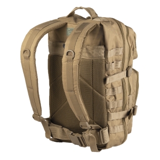 Mochila tática militar MilTec US Assault LG de 36 litros na cor coyote com fecho frontal em velcro. 2