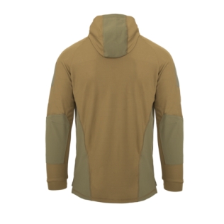 Moletom tático com capuz Helikon-Tex Range nas cores coyote e verde adaptável. 2