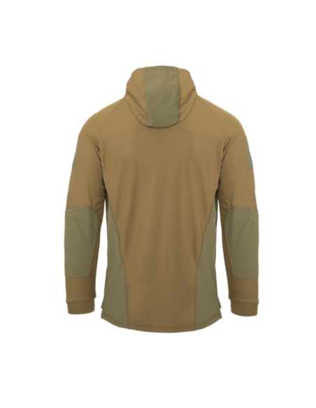 Compre o moletom tático com capuz Helikon-Tex Range nas cores Coyote e Verde Adaptável.