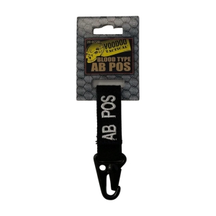 Chaveiro Tipo Sanguíneo AB+ VOODOO TACTICAL