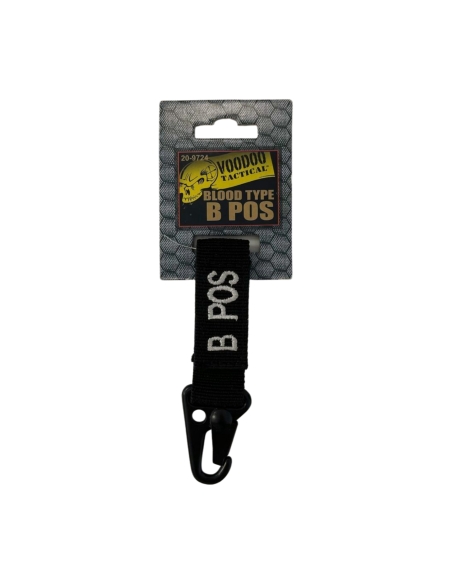 Chaveiro VOODOO TACTICAL Tipo Sanguíneo B+