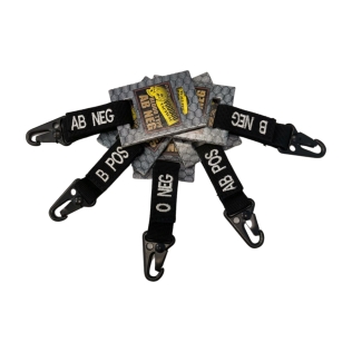 Chaveiro VOODOO TACTICAL Tipo Sanguíneo B+ 2