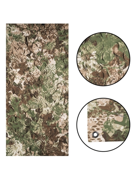 Compre a rede de camuflagem MilTec cortada a laser, 1,5 x 3 m, modelo Wasp I Z2.