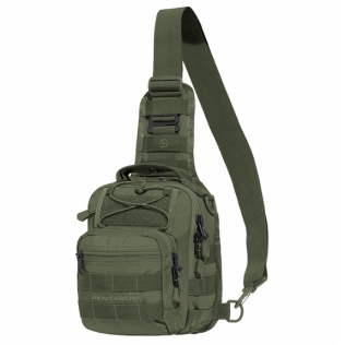Bolsa de ombro tática PENTAGON UCB 2.0 verde-oliva