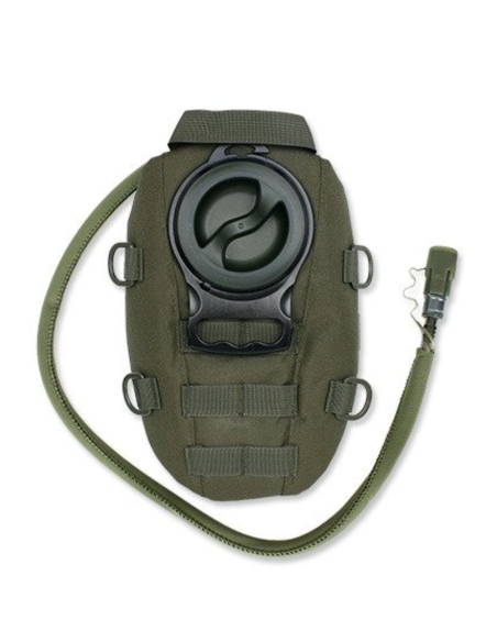 Mochila de hidratação MilTec Molle de 1 litro, verde.