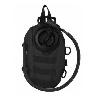 Mochila de hidratação MilTec Molle de 1 litro, preta.