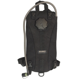 Mochila de hidratação MilTec do Exército Alemão, preta, 2,5 litros
