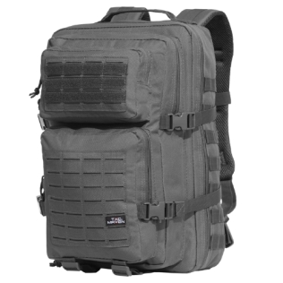 Mochila Pentagon Assault Grande com Corte a Laser Cinza Lobo