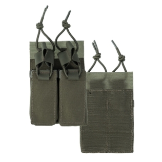 Porta-carregador duplo para pistola MilTec na cor verde-oliva