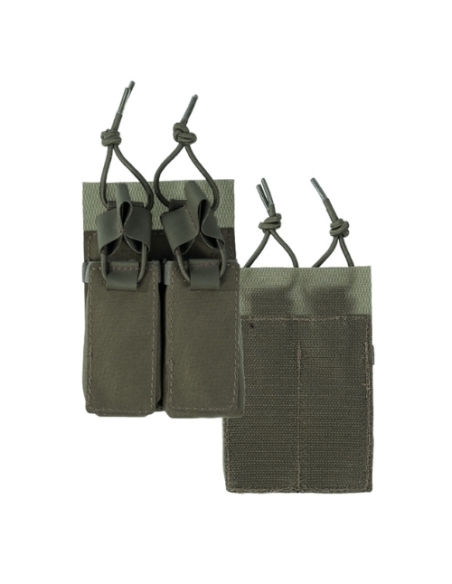 Porta-carregador duplo para pistola MilTec na cor verde-oliva