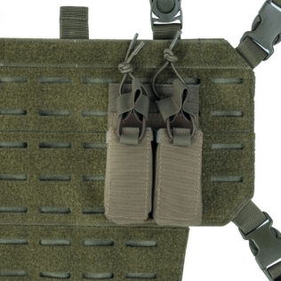 Porta-carregador duplo para pistola MilTec na cor verde-oliva 2