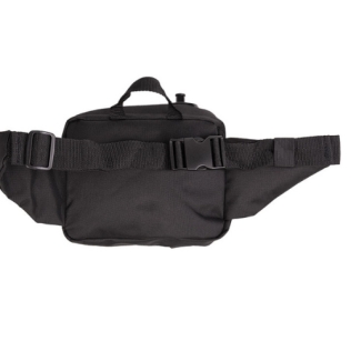 Bolsa de cintura tática MilTec com cantil, preta. 2