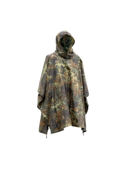 Poncho de chuva militar MILTEC Ripstop Flecktarn