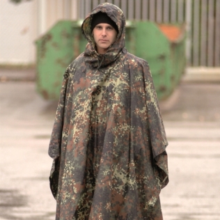 Poncho de chuva militar MILTEC Ripstop Flecktarn 2