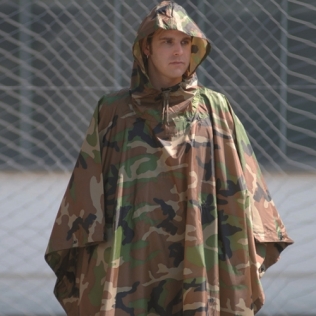 Poncho de chuva militar MILTEC Ripstop Woodland 2