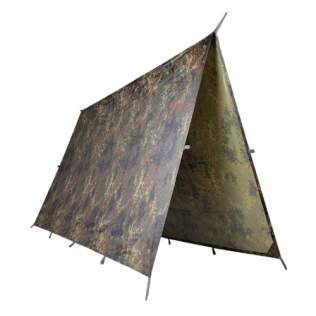 Lona improvisada de 3x3m com camuflagem MilTec FLECTAR